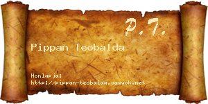 Pippan Teobalda névjegykártya